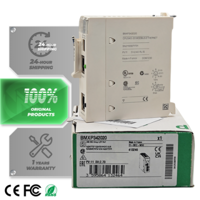 100% original brand new Schneider Modicon M340 Ethernet CPU module BMXP342020 PLC programming controller