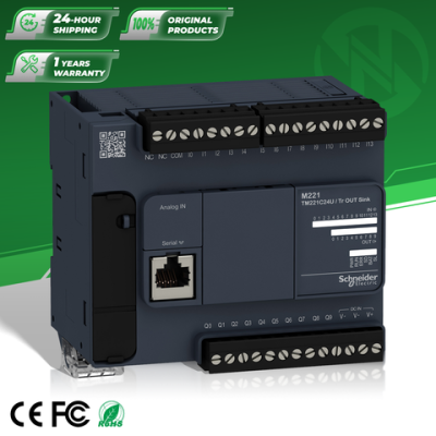 100% original brand new Schneider TM221C24U Modicon M221 24 input/output compact PLC programmable logic controller