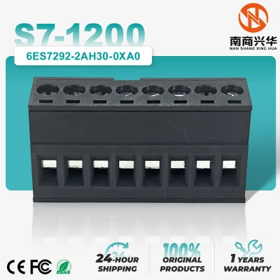 SIMATIC S7-1200, spare part, galvanized input/output terminal box, Push-In technology packaging, suitable for CPU 1211C/1212C output side (4 pieces, each 8 pins)
