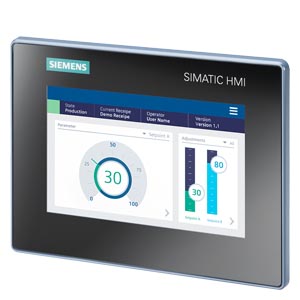 SIMATIC HMI MTP700, Unified Basic Panel, Touch Operation, 7" Widescreen TFT (Color) Display, 16 Million Colors, PROFINET Interface