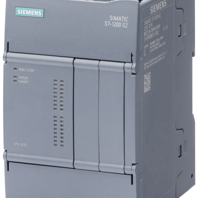 SIMATIC S7-1200 G2: CPU 1216; Power supply: DC 20.4-28.8V; Memory: Program 300 KB, Data: 1.5 MB, Retentive memory: 50 KB