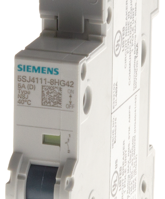 Circuit breaker 277V 10kA, 1 pole, D, 0.5A, UL 489 compliant