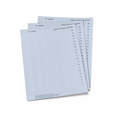 SIMATIC ET200SP, 1000 Label Strips, Light Gray