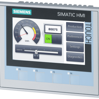 SIMATIC HMI KTP400 Comfort, Comfort Panel, Button/Touch Operation, 4" Widescreen TFT Display