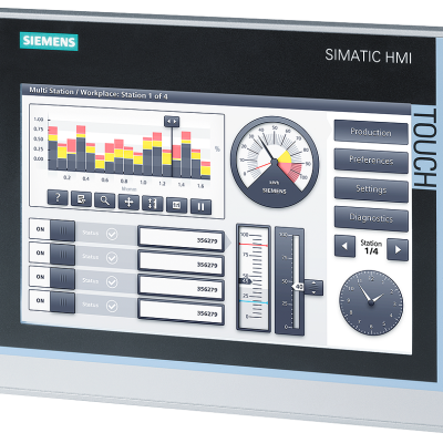 SIMATIC HMI TP900 Comfort, advanced panel, touch operation, 9” widescreen TFT display