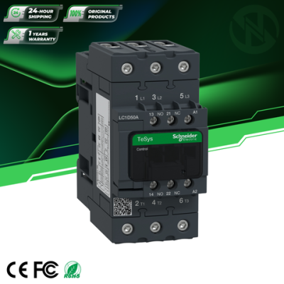Schneider 100% brand new LC1D50AFE7 Lc1D Tesys Deca three-pole contactor, for inertia and sensitive loads