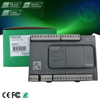 Schneider 100% original new TM200C24R M200 series 24 input/output relay 24V DC compact PLC