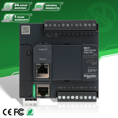 Schneider brand new original TM221CE16R 16 I/O relay output Modicon M221 PLC programming controller