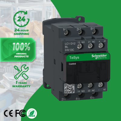 Schneider Electric's New Original TeSys D Series Three-Pole Motor Control 3P LC1D12BL AC Contactor