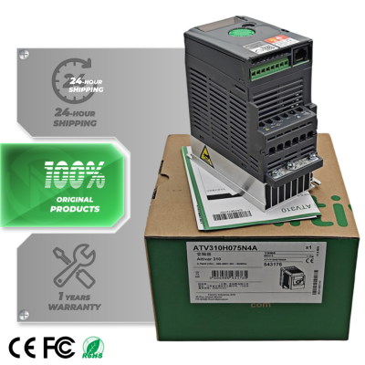 Schneider's new original ATV310H075N4A Easy Altivar 310 0.75kw-1hp-380... 460 V three-phase frequency converter