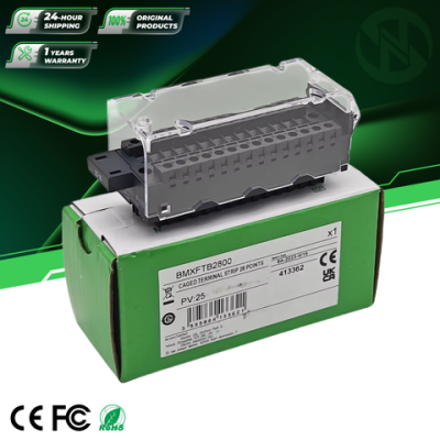 Schneider's new original BMXFTB2800 Modicon X80 crimping terminal block for PLC programmable logic controllers