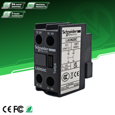 Square D新款原版LADN20C Tesys Deca系列接触器辅助触点