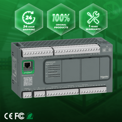 Schneider New Original Modicon M200 TM200CE32R 32 I/O Relay Output Ethernet Port PLC Programmable Logic Controller