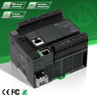 Schneider New Original TM221CE24R M221 Series Compact PLC 24 I/O PLC Programming Controller