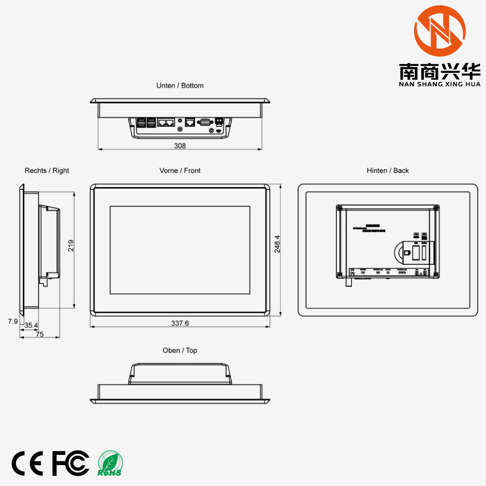SIMATIC HMI MTP1200 Unified Smart Panel, 12.1" widescreen TFT (color) display - Image 3