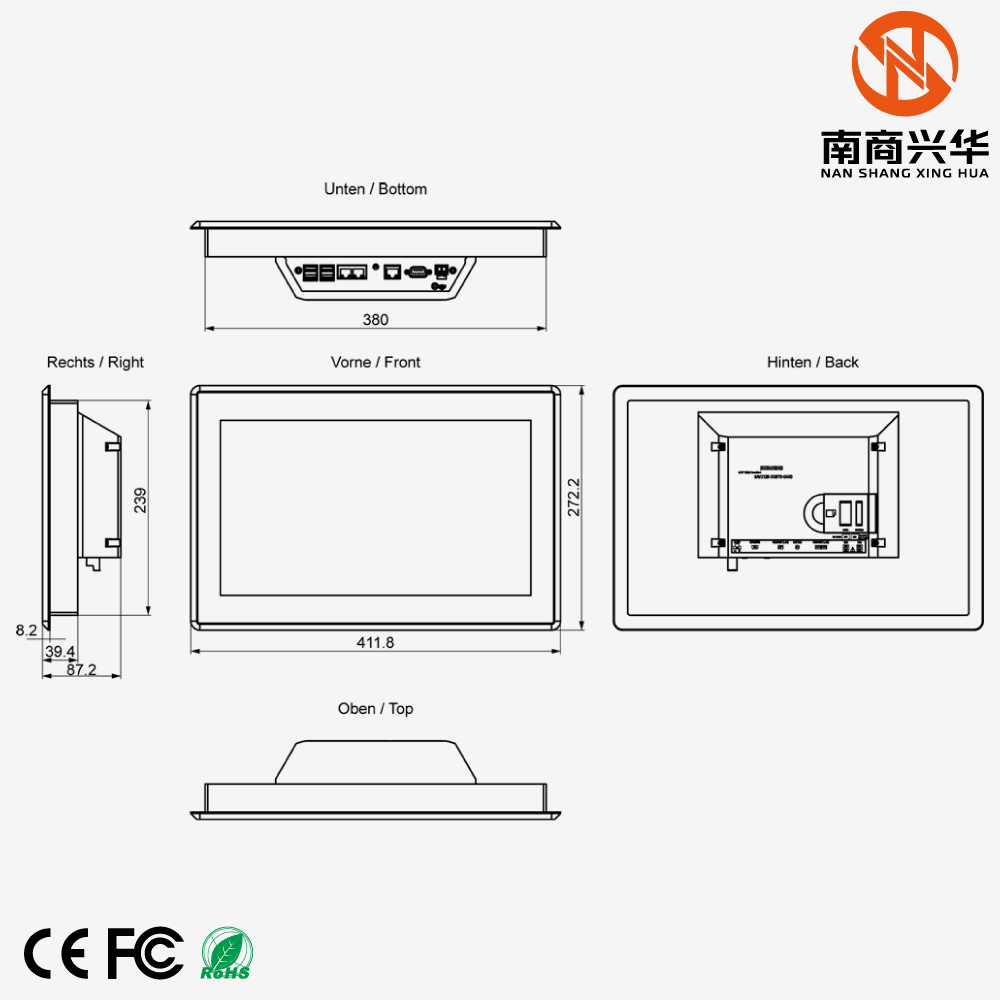 SIMATIC HMI MTP1500 Unified Smart Panel, 15.6" widescreen TFT (color) display - Image 2