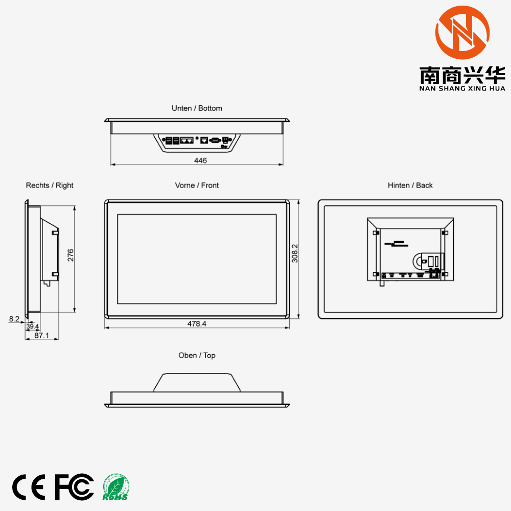 SIMATIC HMI MTP1900 Unified Smart Panel 18.5" Widescreen TFT (Color) Display - Image 2