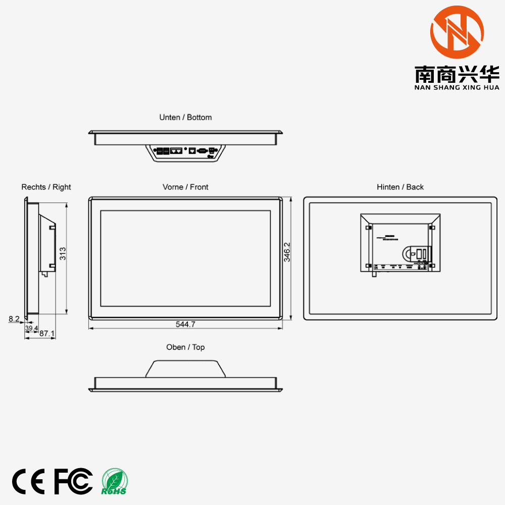 SIMATIC HMI MTP2200 Unified Smart Panel 21.5" Widescreen TFT (Color) Display - Image 2