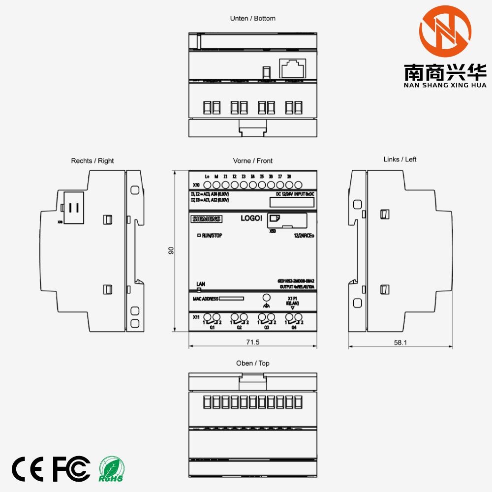 LOGO! 8.4 12/24RCEO Main Logic Module PLC Programmable Controller - Image 6