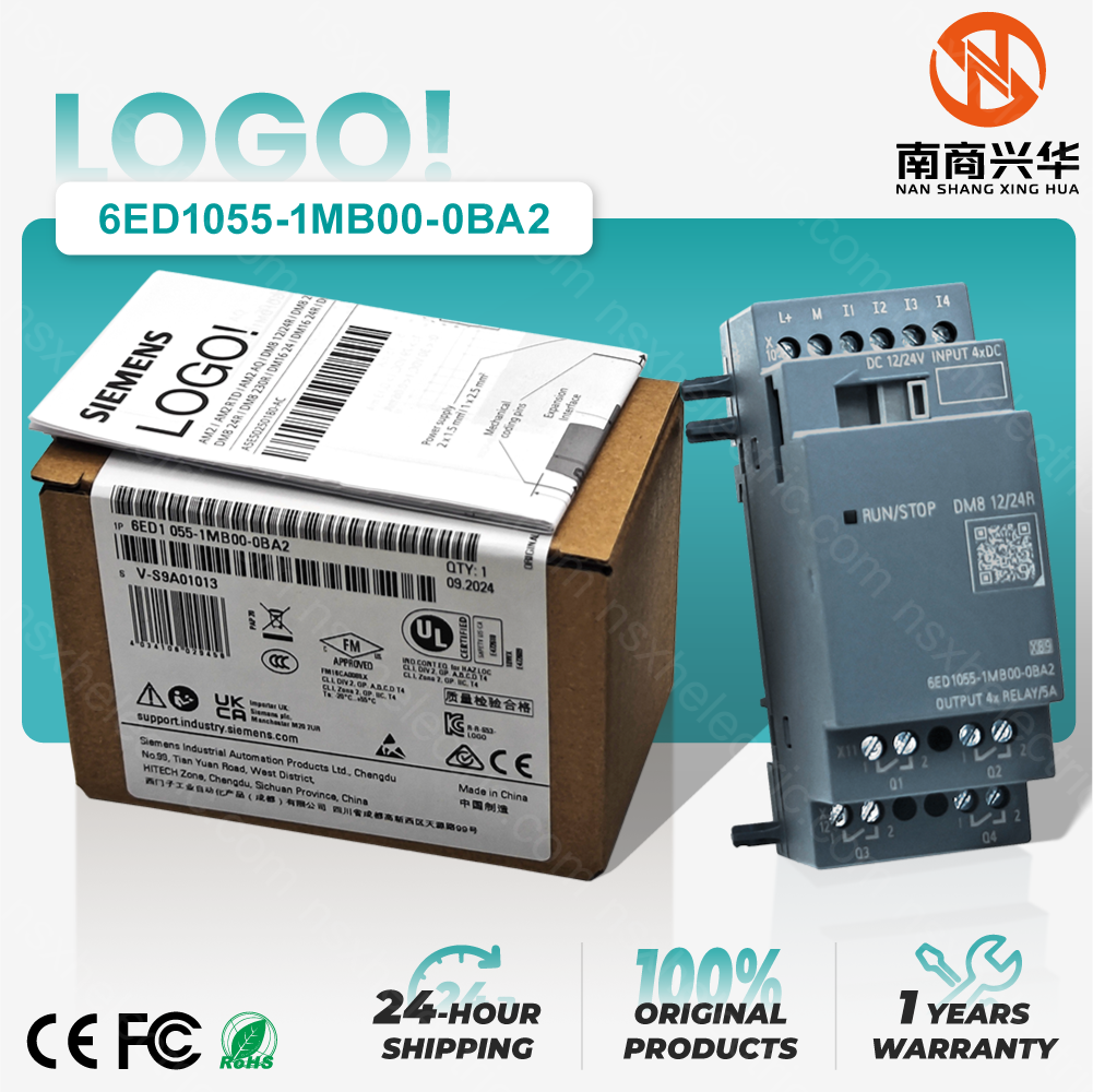 Siemens PLC Programmable Controller LOGO! DM8 12/24R for LOGO! 8 PLC Expansion Module