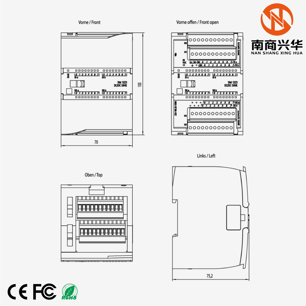 SIMATIC S7-1200 SM 1223, Digital Input 16x24VDC, Digital Output 16x24 VDC Sink PLC Expansion Module - Image 6