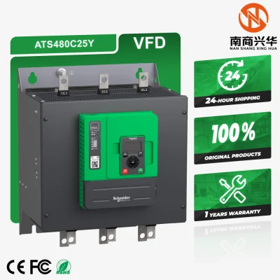 New original Schneider 250A rated current soft start ATS480 series three-phase motor control ATS480C25Y