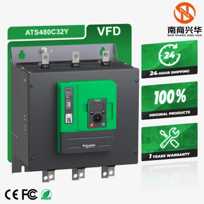 Schneider 100% original brand new ATS480 three-phase motor AC 100kW-315kW air conditioner 208-690V soft start ATS480C32Y with motor protection