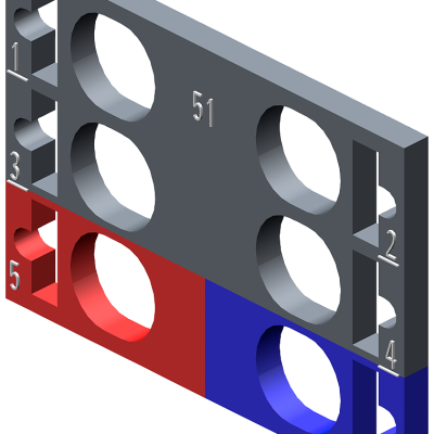 SIMATIC ET 200SP, 10 colored marker signs, Color Code CC51, for peripheral modules, module-specific, for 12 push-in terminals