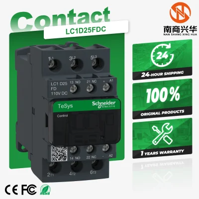 100% brand new original Schneider three-phase contactor Tesys LC1D LC1D25FDC three-pole contactor