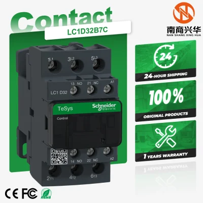 Schneider Electric's new original TeSys D LC1D32B7C 32A AC contactor with 24V AC coil