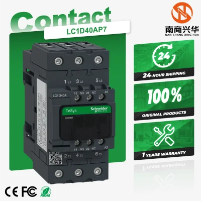 New Original Tesys Deca 3-Pole 40A 230V Contactor LC1D40AP7 for Industrial Automation