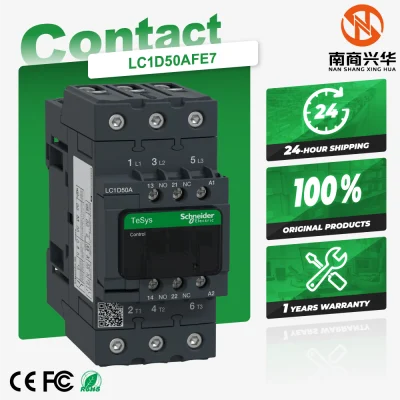 Schneider 100% brand new LC1D50AFE7 Lc1D Tesys Deca three-pole contactor, for inertia and sensitive loads