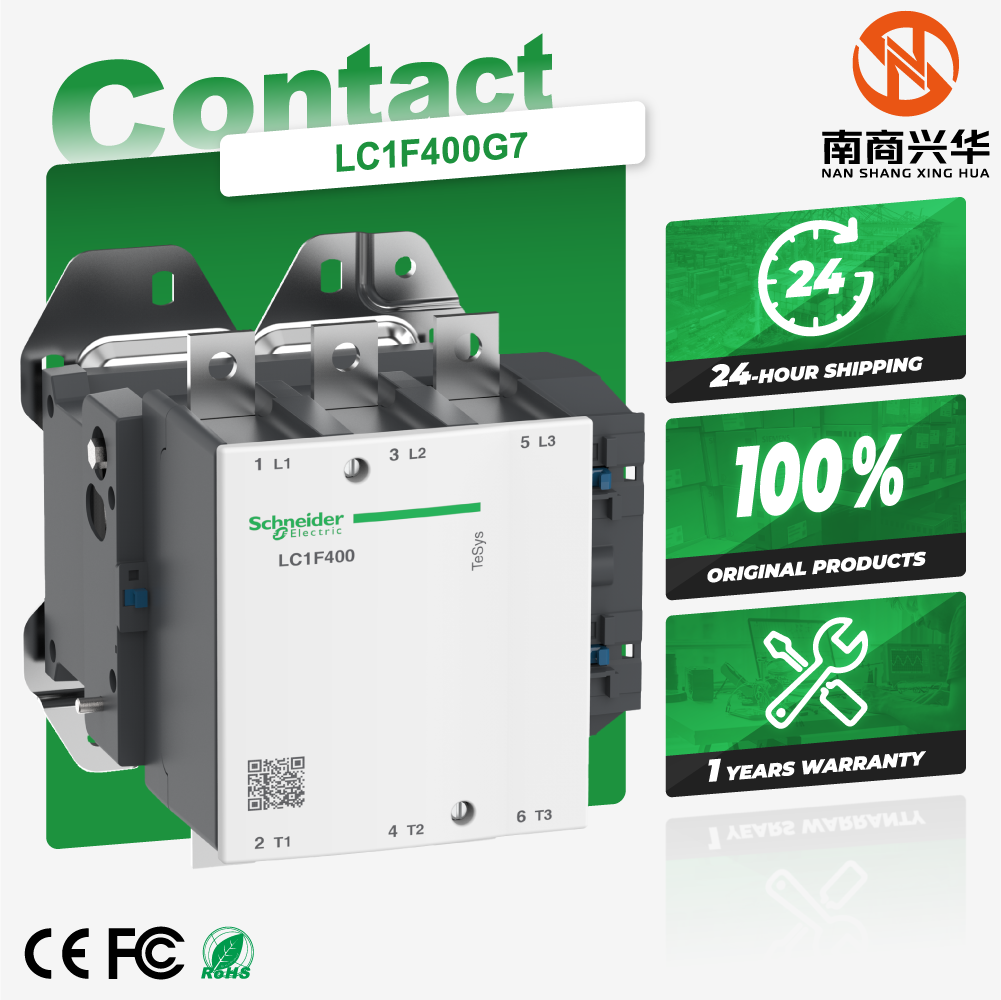100% Genuine New Schneider 400A 120V TeSys F Series LC1F400G7 Three-Pole AC Contactor