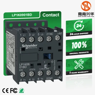 Schneider 100% New Original Factory Tesys K Series Three-Pole DC Contactor 24V DC LP1K0901BD DC Contactor