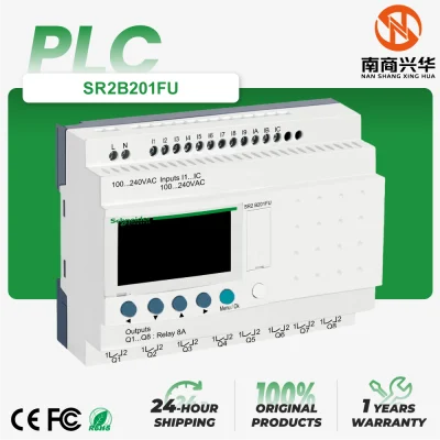 Schneider's new original SR2B201FU intelligent relay basic PLC logic controller AC100-240V 12DI 8 relay with RTC display