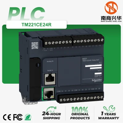 Schneider New Original TM221CE24R M221 Series Compact PLC 24 I/O PLC Programming Controller