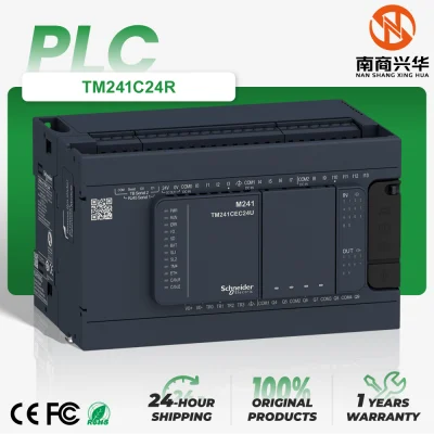 Schneider New Original Industrial Automation TM241C24R Modicon M241 Relay Output PLC Programmable Logic Controller