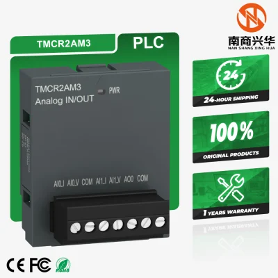 Schneider's new original TMCR2AM3 Modicon M200 analog input/output module 2AI 1AO 16 bit PLC expansion module