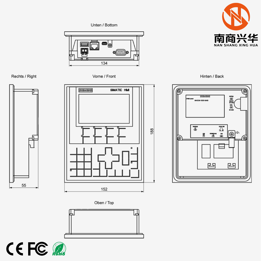 SIMATIC HMI KP400 Advanced, advanced panel, key operation, 4” widescreen TFT display - Image 5