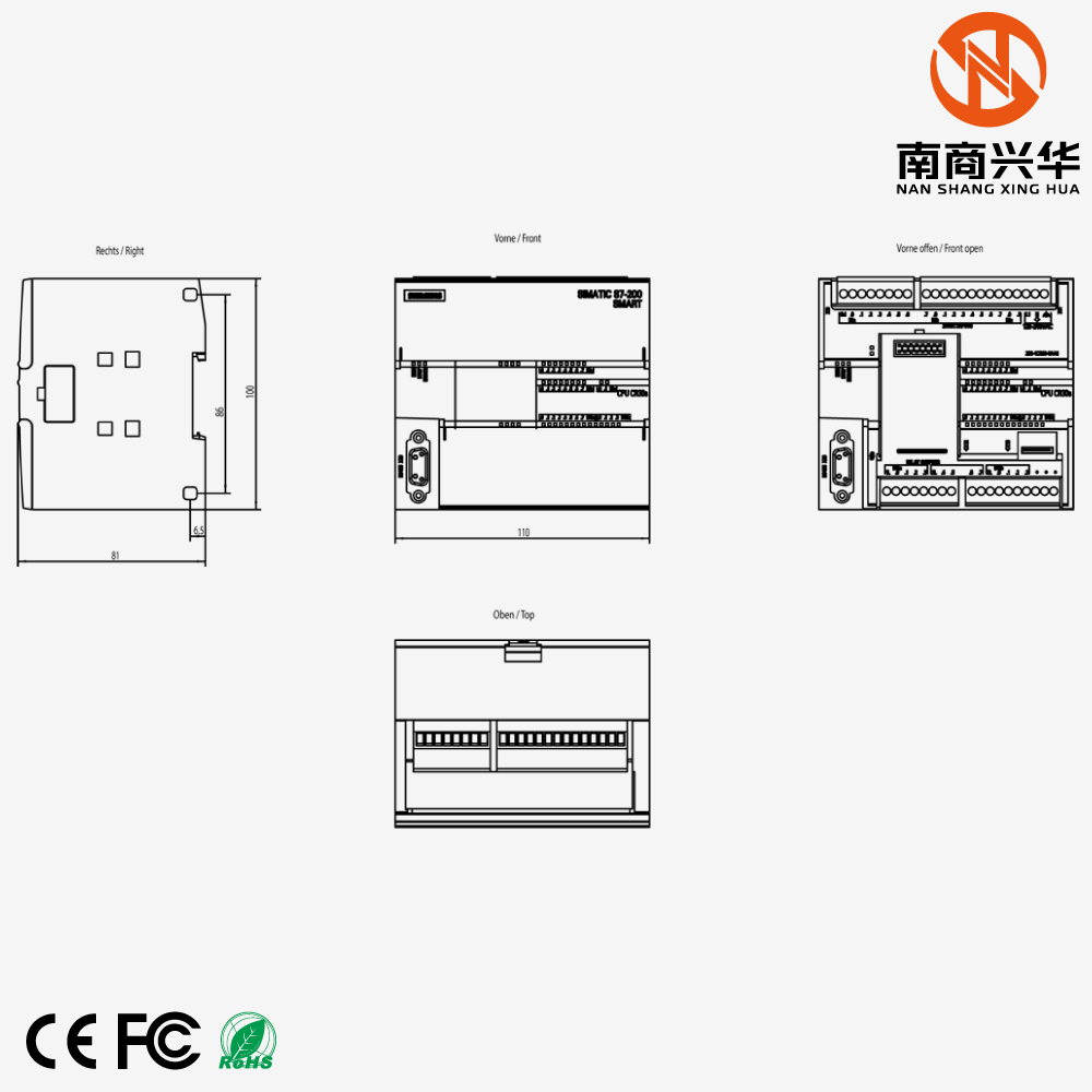 SIMATIC S7-200 SMART CPU CR30s AC/DC / Relay 18 DI/12 DQ - Image 2