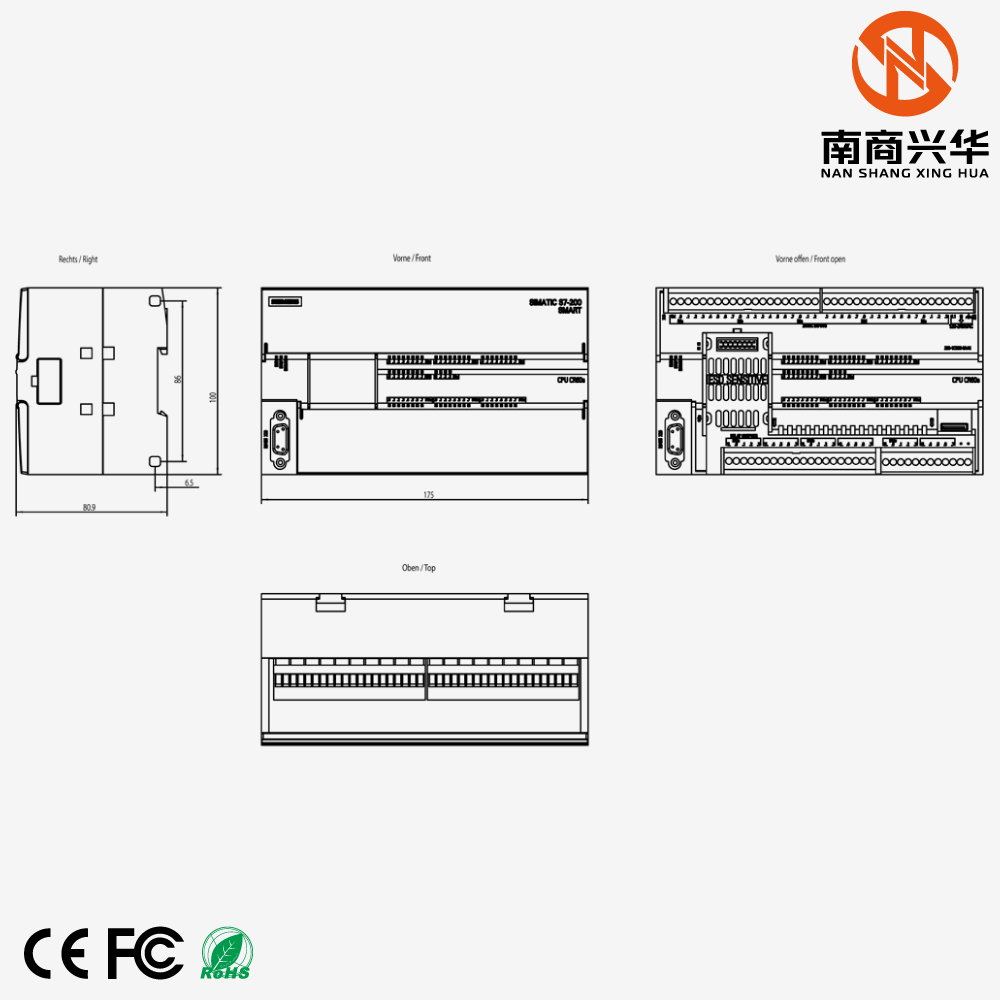 SIMATIC S7-200 SMART CPU CR60s AC/DC/Relay 36DI/24DQ - Image 2