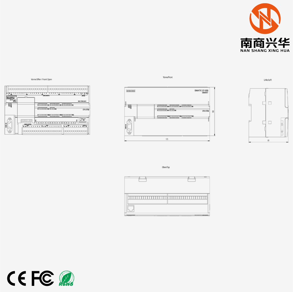 SIMATIC S7-200 SMART, CPU ST60, Standard CPU Module, Transistor Output, 24 V DC Power supply, 36 inputs/24 outputs - Image 2