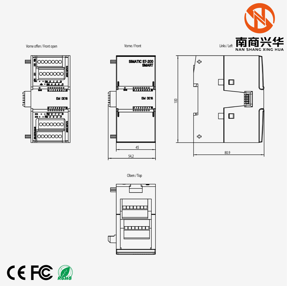 SIMATIC S7-200 SMART SM DI16, DI 16x24 VDC PLC Expansion Module - Image 2