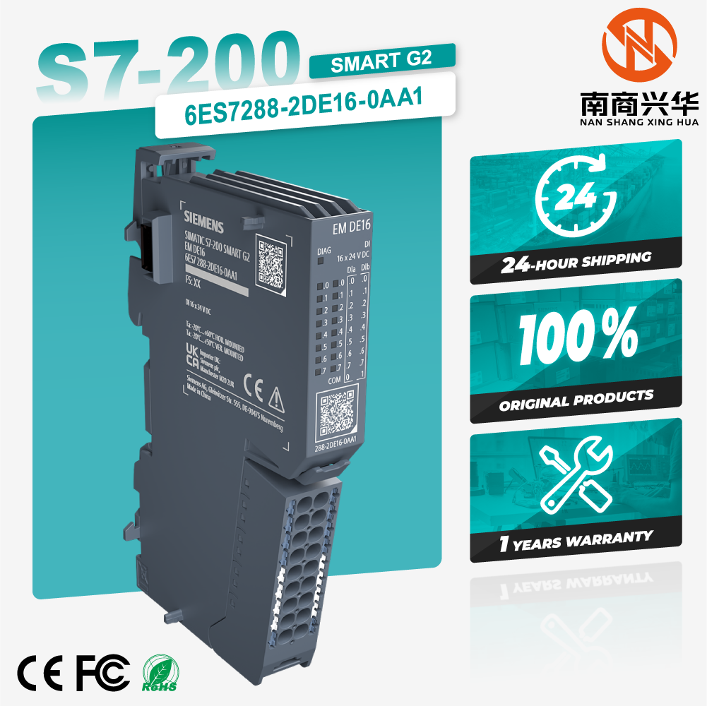 S7-200 SMART G2 EM DE16 Digital Input Module, 16 ?? 24 V DC input