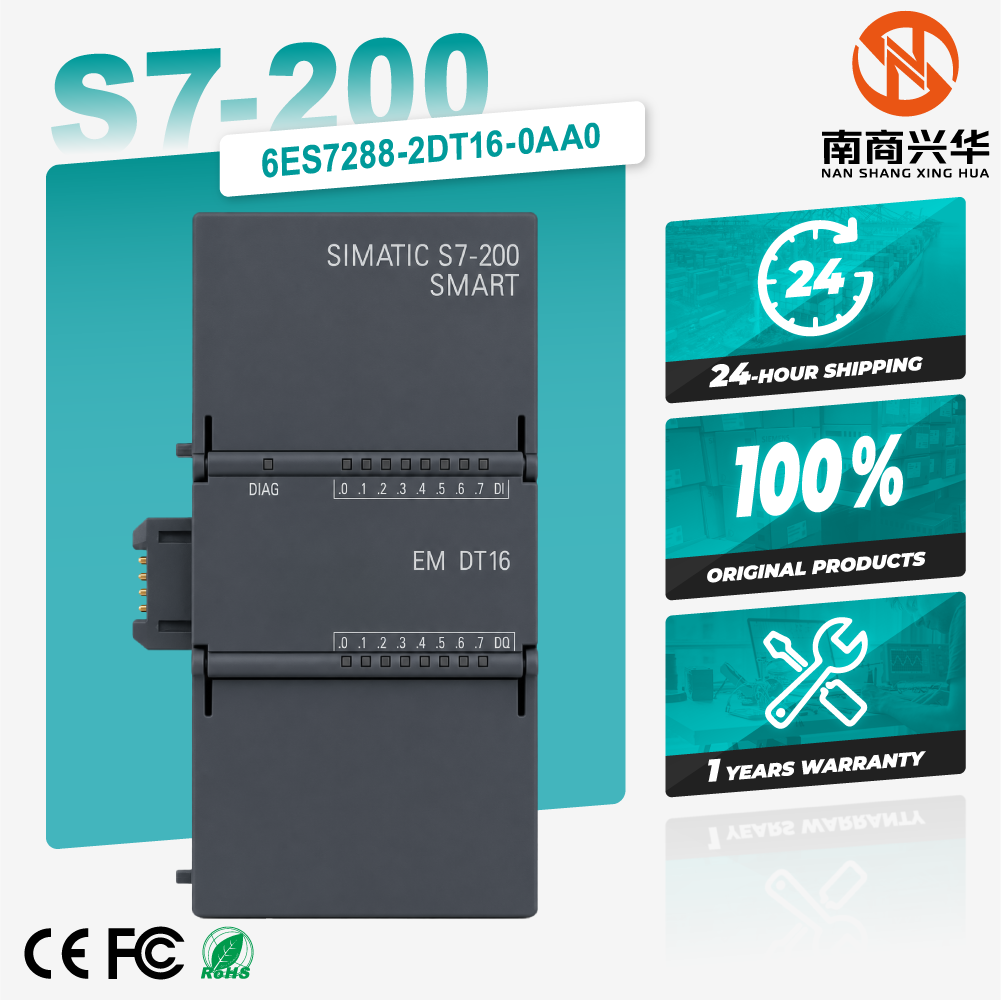 SIMATIC S7-200 SMART SM DT16, DI 8x24 VDC, DQ 8x24 VDC/0.75 A PLC Expansion Module