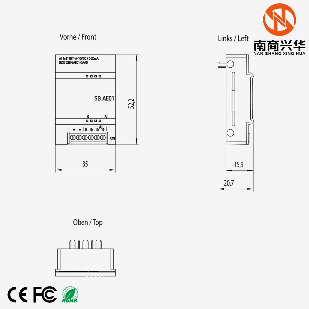 SIMATIC S7-200 SMART SB AI01, AI 1x12 bit - Image 4