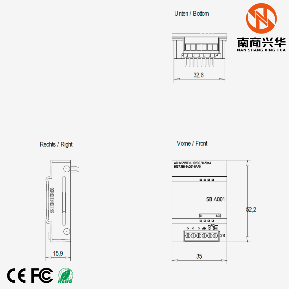 SIMATIC S7-200 SMART SB AQ01, AQ 1x12 bit - Image 3