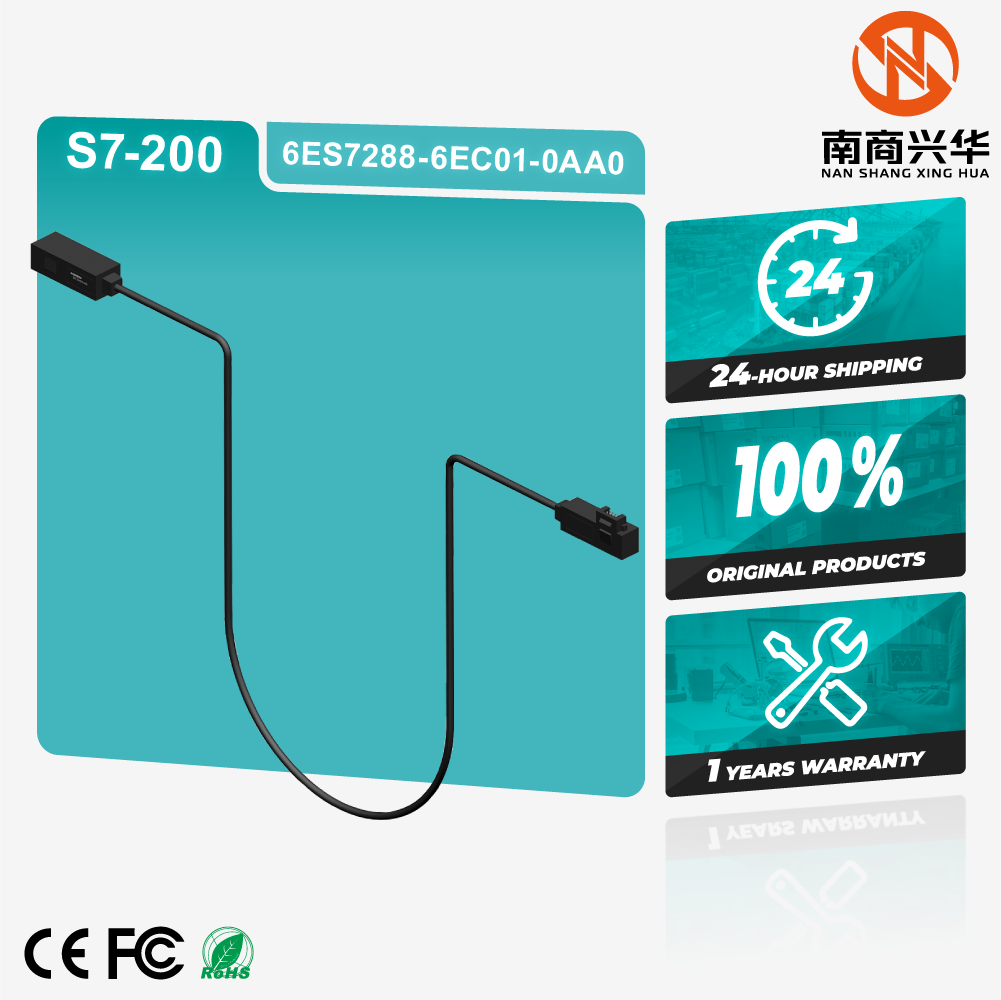 SIMATIC S7-200 SMART, Extension Cable Two-Row Structure for EM, SR CPU, 1m