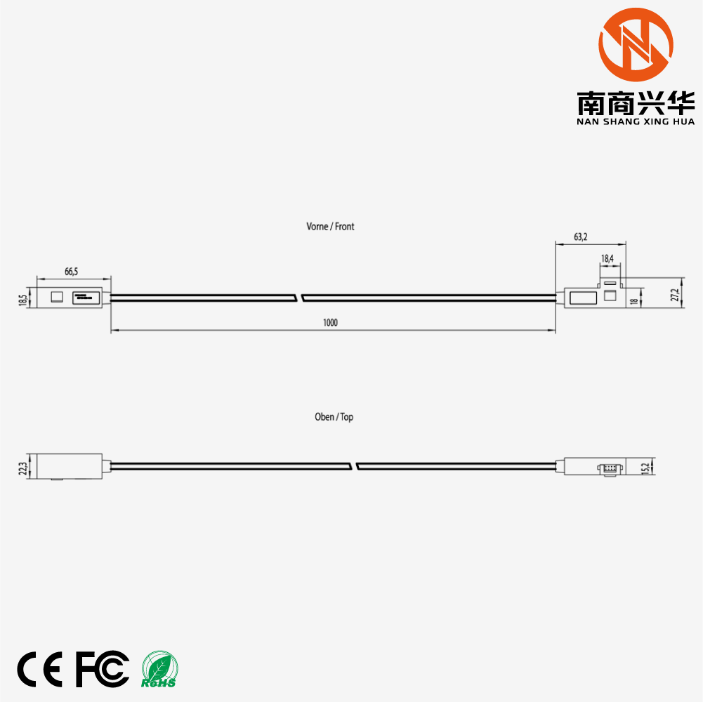 SIMATIC S7-200 SMART, Extension Cable Two-Row Structure for EM, SR CPU, 1m - Image 3